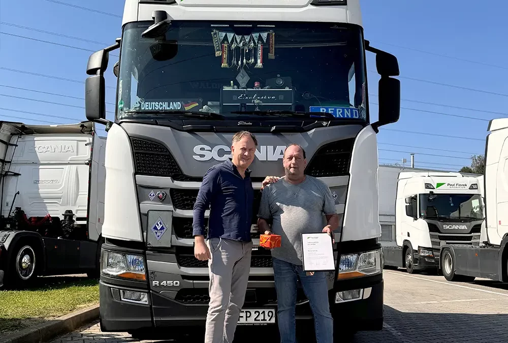 bernd 25 Jahre bei Paul Fierek Spedition SCANIA