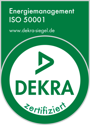 Siegel DEKRA zertifiziert ISO 50001