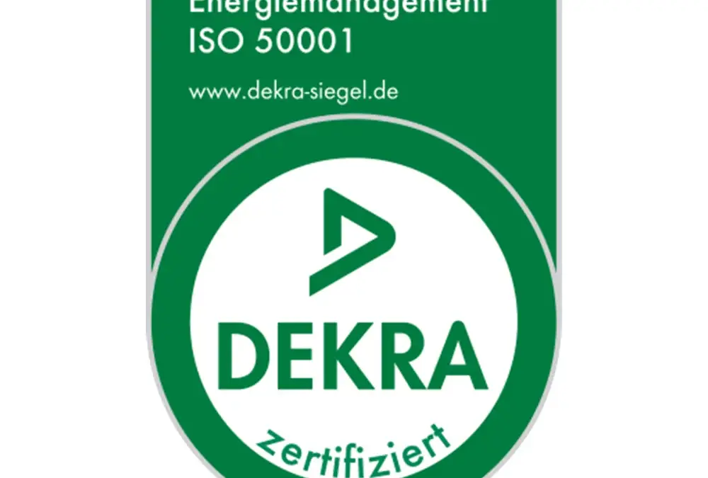 Unser Familienunternehmen ist erfolgreich nach ISO 50001:2018 Zertifiziert!